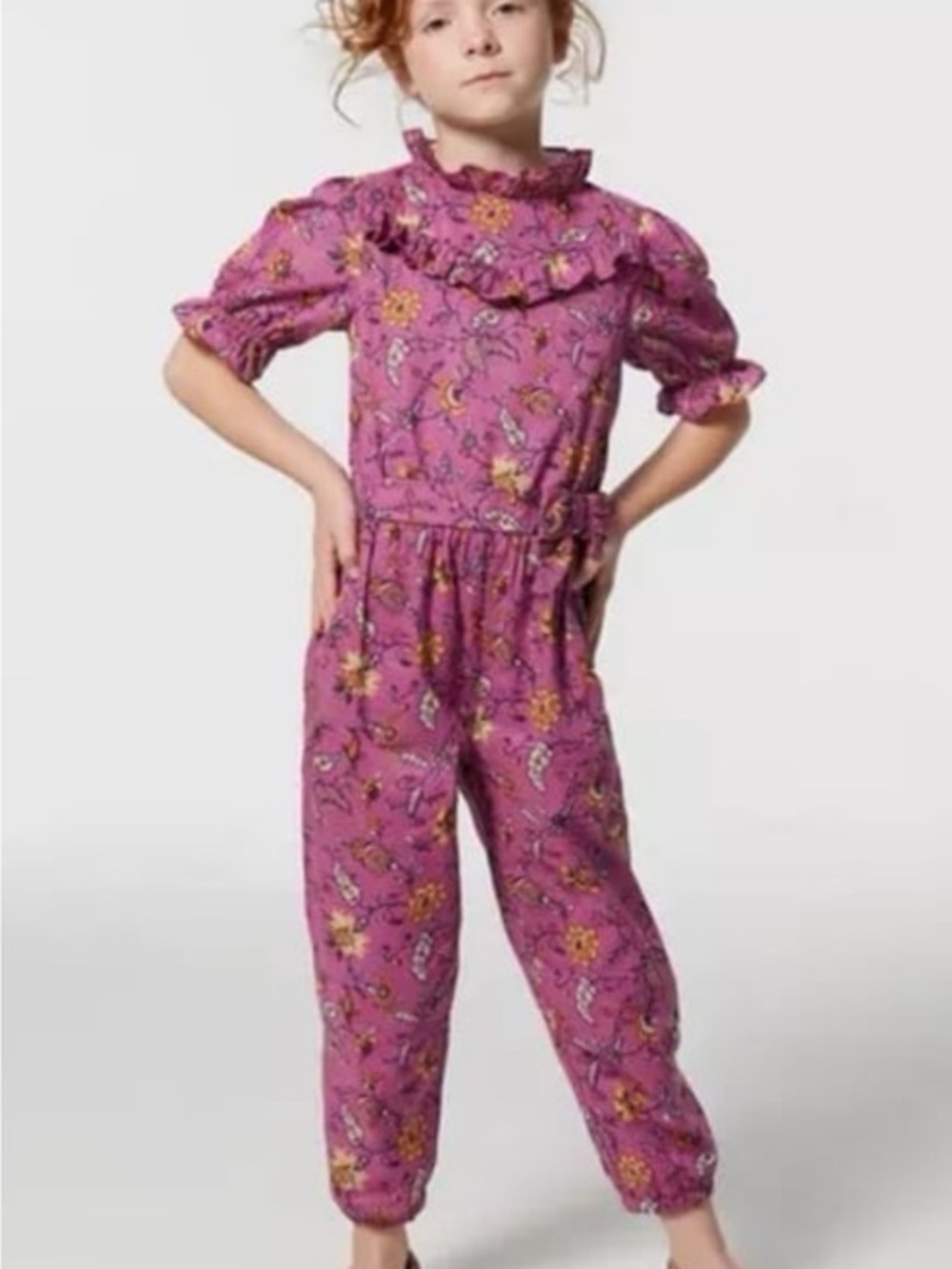 Jamie and Jack FLORAL
RUFFLE JUMPSUIT ROMPER size 12